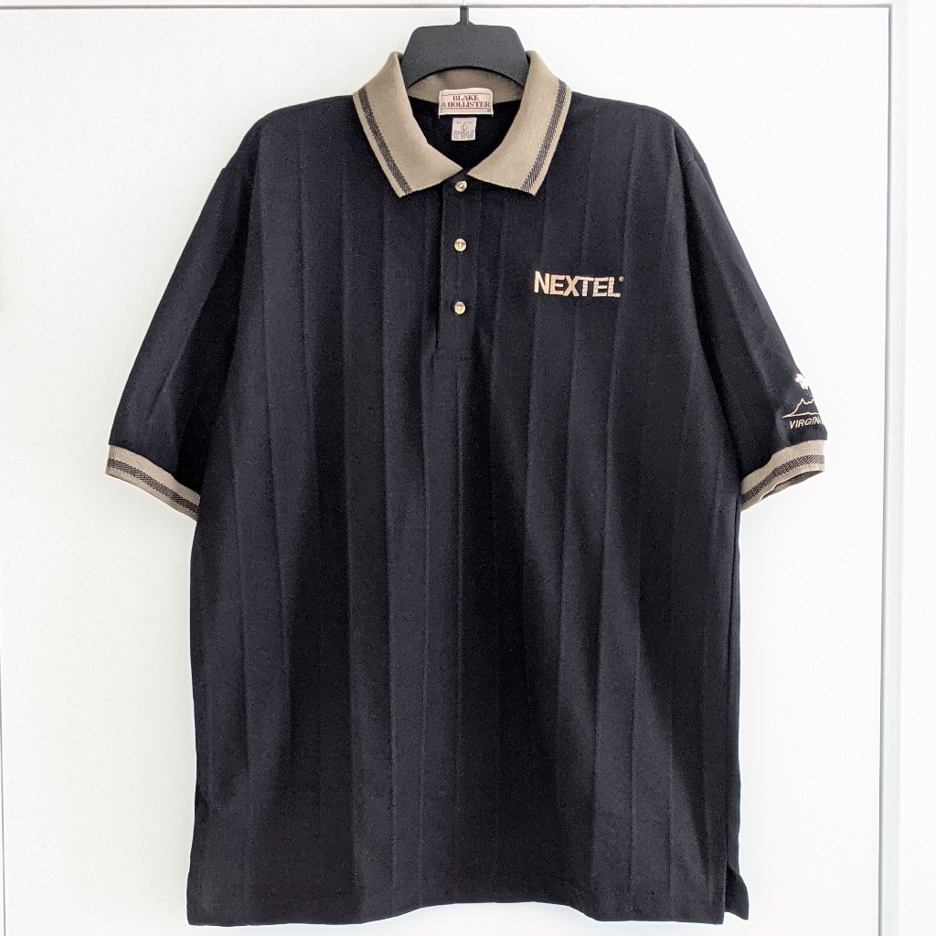 Nwot Y2k Vintage Nextel Virginias Finest Mens Polo